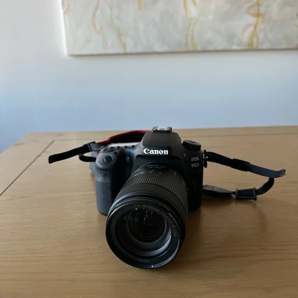 Canon 90D Camera and lens
